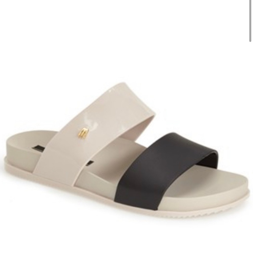 Melissa Cosmic sandal slide beige black 39